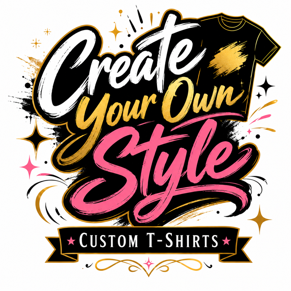 Custom Printed T-Shirt – Your Design